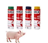 Animal Paint Stick - 4 Pieces Reusable Livestock Marker Set, Highly Visible Cattle Marking Tool Crayon, Farm Animal Identification Marker for Cows Sheep Goats Outdoor Grassland Farming Use