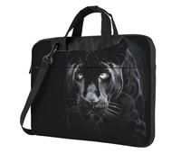 Animal Panther Sac fourre-tout pour ordinateur portable pour homme et femme, Noir/blanc, 13 inch