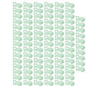 Animal Paper Clips 100 Pack | Non - oxidizing Metal Bookmark Clips for Office/School/Home | Cute Planner Clips & Document Organizers | Fun Stationery Supplies (Cat)
