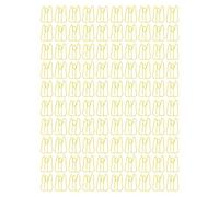 Animal Paper Clips 100PCS Metal | Cute Cat Dog Shape Memo Clips for Documents/Office/School | Secure Grip Electroplated Clip Organizer | Tarnish - Paper Fasteners (Jaune)