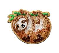 animal paresseux - Ecusson thermocollant patches appliques, Taille: 5,5 x 4,2 cm