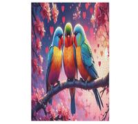 Animal Perroquet Puzzle Adulte 1000 Pièces Artisanat Cadeau Famille Puzzles Classique 3D Puzzle Jouet en Bois Cadeau Unique Décoration Intérieure (78×53cm)