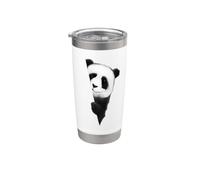 Animal préféré panda ours barbu grand panda Gobelet isotherme en acier inoxydable double paroi