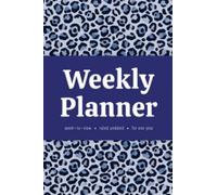 Animal Print Pocket Weekly Planner: Undated Minimalist Style Week-to-View Agenda for any year. 52 Week Organizer for Home Office or School Work. 4x6" Pocket or Purse Size Leopard Print Cover
