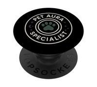 Animal psychique sorcière Animal de Compagnie Maman Animal Animal Moyen Occulte propriétaire d'animal PopSockets PopGrip Adhésif