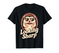 Animal Puns Look Sharp Retro Cool Hérisson T-Shirt
