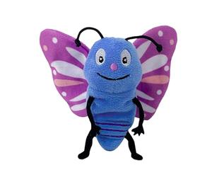 Animal Puppets - Špark Imagination Creative Storytelling Fun | Cute Butterfly Bee Caterpillar Ladybug Hand Puppets Set Plush Stuffed Soft Fabric | Girls Aged 1-3 Years Preschool Children Dayc