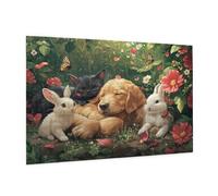 Animal Puzzle 300 Pièces Adultes Puzzle Chien Motif Design avec Emballage Cadeau pour Cadeau Femme, Activité Familiale Stimulante Débutants pour Decoration Chambre Murale Maison 40 x 28 cm -146Y