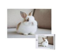 Animal Puzzle Lapin 500 Pièces Adultes, DIY Puzzles Classiques Art avec Boîte d'emballage et Photos de Référence, Relaxation/Soulagement du Stress/Jeux Amusants, Creatif Cadeau pour Femme M-650