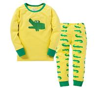 “ Animal ”Pyjama Deux-pièce, graçons et Filles, 100% de Coton (Groupe d’âge : 2-10 Ans)(Crocodile,4-5 Ans)