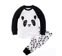 “ Animal ”Pyjama Deux-pièce, graçons et Filles, 100% de Coton (Groupe d’âge : 2-10 Ans)(Panda,4-5 Ans)