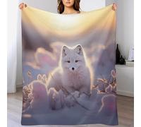 Animal Renard, Couverture De Lit Et Canapé Doux Flannel, Couvertures De Décoration Intérieure Chaude Et Légère, 180×200cm