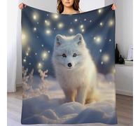 Animal Renard, Couverture De Lit Et Canapé Doux Flannel, Couvertures De Décoration Intérieure Chaude Et Légère, （150×200cm）