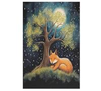 Animal Renard - Puzzle en Bois Adulte 1000 P - Challenge Puzzles - Adultes Et Enfants À Partir De 12 Ans （78×53cm）