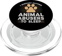 Animal Rescuer Pet Adoption, Stop Animal Abus PopSockets PopGrip pour MagSafe