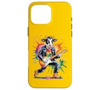 Animal Rockband Leader - La vache joue de la guitare 1 - Fan Fun Coque pour iPhone 16 Pro Max