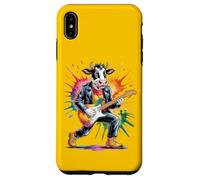 Animal Rockband Leader - La vache joue de la guitare 1 - Fan Fun Coque pour iPhone XS Max