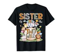 Animal Safari Tribal pour 2ème Anniversaire Motif Sister of The Two Wild T-Shirt