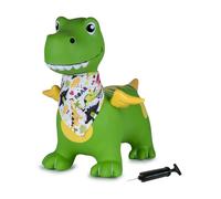 Animal sauteur Dino ailé vert HoppyDoo avec pompe