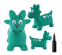 sun baby Animal Sauteur Gonflable, Jouet Enfant 1 an pour l'intérieur et l'extérieur, Design Ergonomique, Pompe Manuelle Incluse (Dino Vert)