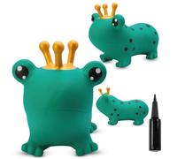 Animal sauteur gonflable - Jouet à sauter - Grenouille verte - de 12 mois - caoutchouc de haute qualité - pompe incluse