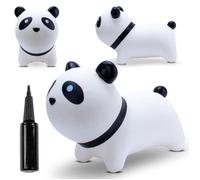 sun baby Animal Sauteur pour Enfants de 1 an, Jouet Gonflable, Pompe à air, en Caoutchouc de Haute qualité, Kids Hopper (Panda Blanc)