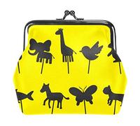 Animal Shadow Puppet Coin Purses Wallets Vintage Pouch Bags for Gift