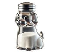 Animal Shape Salt Pepper Shaker - Glass Dispenser | Stainless Steel Lid Cooking Gadget, Cute Novelty Seasoning Bottle For Steak Frying Barbecue Baking Salad Meat Roasting Home Picnic