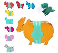 Animal Shaped Desk Memo Holder | Cute Sticky Note Dispenser and Pen Organizer | Dinosaur, Giraffe, Donkey Style for Office & Home | Fun Practical Desktop Accessories, ABS Material (Set 10)