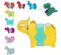 Animal Shaped Desk Memo Holder | Cute Sticky Note Dispenser and Pen Organizer | Dinosaur, Giraffe, Donkey Style for Office & Home | Fun Practical Desktop Accessories, ABS Material (Set 5)