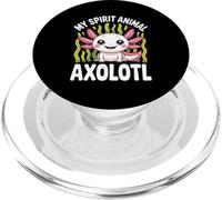 Animal Spirituel Axolotl Kawaii PopSockets PopGrip pour MagSafe