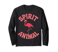 Animal spirituel flamant rose Manche Longue