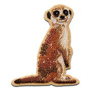animal suricate - Ecusson thermocollant patches appliques, Taille: 5,9 x 5,1 cm
