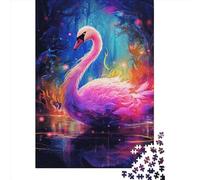 Animal Swan Puzzles 1000 Pièces Cadeau Unique Jeu Éducatif Défi Jouet À De Qualité Supérieure Peinture Art pour Adultes Et Enfants 1000pcs (38x26cm)