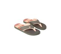 Animal Swish AOP Tongs pour femme - Sandales légères à enfiler avec sangles supérieures rembourrées douces - Pour l'automne, l'hiver, la plage et l'extérieur, kaki clair, 39 EU