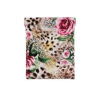 Animal Tigre Imprimé Léopard Rose Fleur Imprimé, Sac de Rangement pour Femmes, Portefeuille supérieur à Presser, Petit Porte-Monnaie, Pochette de Changement