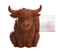 Animal Toothpaste Topper Lid - Fun Bathroom Dispenser Cap for Brushing Habits | PLA Printed Character Cover with Rolling Squeezer Grip, Portable Hygiene Accessory for Dorm Trips Camping