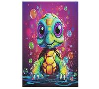 Animal Tortue Puzzle Adulte 1000 Pièces Artisanat Cadeau Famille Puzzles Jouet en Bois Cadeau Unique Décoration Intérieure 78×53cm