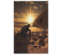 Animal Tortue Puzzle Enfants 1000pcs, Puzzles en Bois- Kit Bricolage Relax Jeux pour Adolescents Et Adultes Cadeaux （78×53cm）