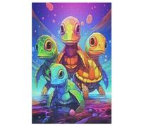 Animal Tortue Puzzle Enfants 1000pcs, Puzzles en Bois- Kit Bricolage Relax Jeux pour Adolescents Et Adultes Cadeaux （78×53cm）