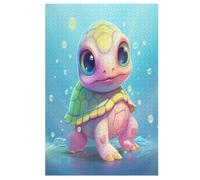 Animal Tortue Puzzles De 1000 Pièces, Puzzle pour Adultes en Bois, Jeu D'adresse Toute La Famille, （78×53cm）