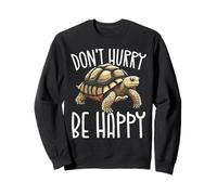 Animal Tortue Sulcata Dire Heureux Enthousiaste Sweatshirt