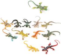 Animal Toy Set Vivid & Lifelike Model Set, 12pcs/Set Modèles de lézards, jouets pour enfants Décor de table Enfants enseigner accessoires