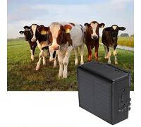 Animal Tracker GPS - Mini traceur solaire 4G avec batterie de 4000 mAh, positionnement en temps réel, clôture virtuelle, trajectoire historique, requête multi-plateforme pour bovins, moutons, chevaux