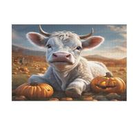 Animal Vache Puzzles Puzzle De 1000 Pièces pour Adultes Et Enfants Puzzle Impossible Jouets en Bois Jeu Stimulant (75×50cm)