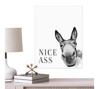 Animal Wall Art - 30 pièces d'affiches abstraites en bois de 40 cm avec cul | Toile Animal Salle de bain Art Mural pour Ferme Salle de Bain Maison Ferme Noël Pâques Hommes Femmes