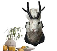 Animal Wall Decor - Simulated Wool, Sculptures Head Decor, Realistic 3D Design | Lifelike Texture Artistic Animal Head, Nature-Inspired Wall Sculpture For Living Room, Bedroom, Hallway, Office, Lounge