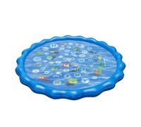 Animal Water Pad, Educational Sprinkler Pool, 39.37x39.37 Inches Portable Mat with Non Slip, PVC Splash Plaything, Outdoor Cooling Fountain with Cartoon Design, Summer Activity Toy for Backyard