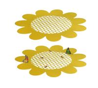 Animal Watering Station, Sunflower Butterfly Waterer, Garden Fountain with Decorative Design, Outdoor Accessory with Easy Setup, 7.87x0.2 inches Patio Ornament, Backyard Tool for Farm Pond Courtyard