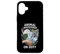 Animal Whisperer on Duty Wildlife Nature Lover Coque pour iPhone 16 Plus